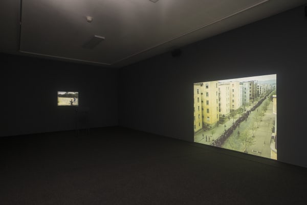 Installation views: Adrian Paci, Still Voices, Haifa Museum of Art, Israel, 2022. Photos: Elie Posner