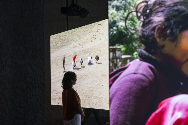 Francis Alÿs: Ricochets, installation view, Barbican Art Gallery, 27 June – 1 September 2024 © Jemima Yong / Barbican Art Gallery