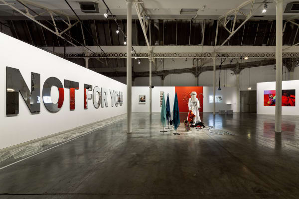 Exhibition view: Monica Bonvicini, On your Lips (group), Le Lieu Unique, Nantes, France, 2024. Photos: Fanny Trichet
