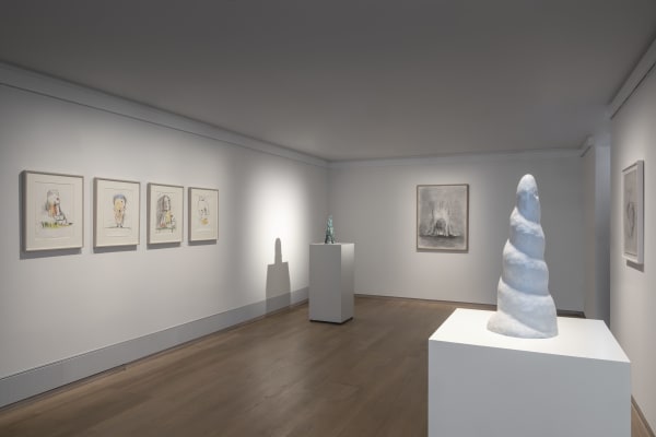 Exhibition views, Leiko Ikemura, Floating Spheres, Kunsthalle Emden, Emden, Germany, 2024. Courstesy the artist and Kunsthalle Krem. Photo: Volker Crone