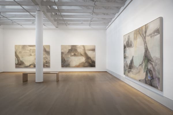 Exhibition views, Leiko Ikemura, Floating Spheres, Kunsthalle Emden, Emden, Germany, 2024. Courstesy the artist and Kunsthalle Krem. Photo: Volker Crone