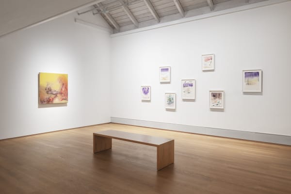 Exhibition views, Leiko Ikemura, Floating Spheres, Kunsthalle Emden, Emden, Germany, 2024. Courstesy the artist and Kunsthalle Krem. Photo: Volker Crone