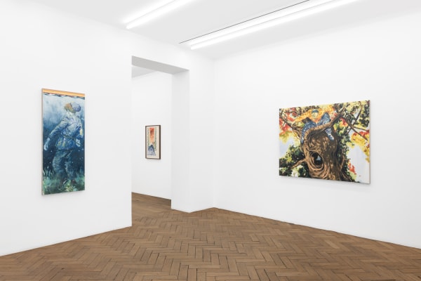 Exhibition view: Valentin Rilliet, The Dream Synopsis, Galerie Peter Kilchmann, Paris, 2025. Photo: Hafid Lhachmi.