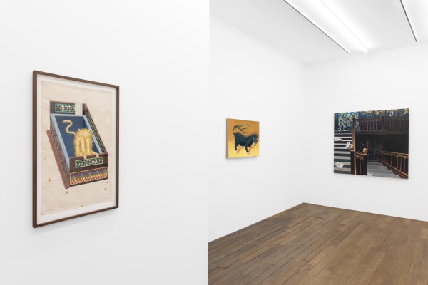 Exhibition view: Valentin Rilliet, The Dream Synopsis, Galerie Peter Kilchmann, Paris, 2025. Photo: Hafid Lhachmi.