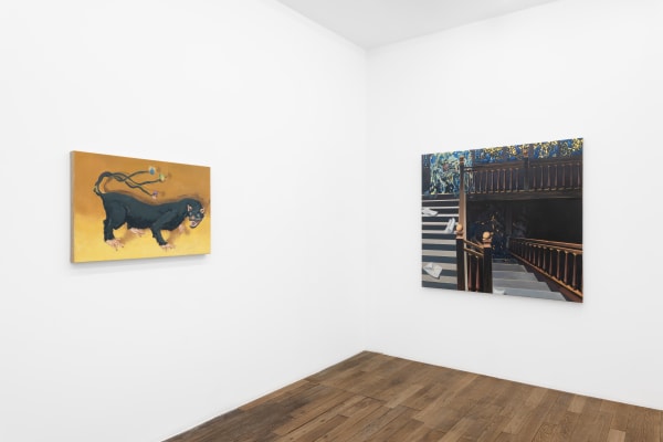 Exhibition view: Valentin Rilliet, The Dream Synopsis, Galerie Peter Kilchmann, Paris, 2025. Photo: Hafid Lhachmi.