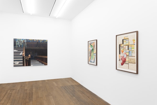 Exhibition view: Valentin Rilliet, The Dream Synopsis, Galerie Peter Kilchmann, Paris, 2025. Photo: Hafid Lhachmi.