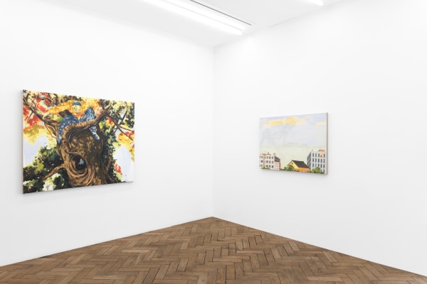 Exhibition view: Valentin Rilliet, The Dream Synopsis, Galerie Peter Kilchmann, Paris, 2025. Photo: Hafid Lhachmi.