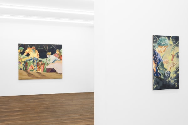 Exhibition view: Valentin Rilliet, The Dream Synopsis, Galerie Peter Kilchmann, Paris, 2025. Photo: Hafid Lhachmi.