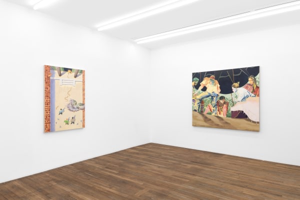 Exhibition view: Valentin Rilliet, The Dream Synopsis, Galerie Peter Kilchmann, Paris, 2025. Photo: Hafid Lhachmi.
