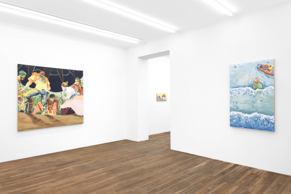Exhibition view: Valentin Rilliet, The Dream Synopsis, Galerie Peter Kilchmann, Paris, 2025. Photo: Hafid Lhachmi.