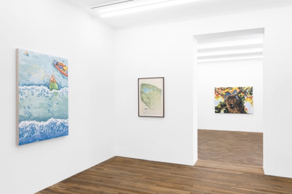 Exhibition view: Valentin Rilliet, The Dream Synopsis, Galerie Peter Kilchmann, Paris, 2025. Photo: Hafid Lhachmi.