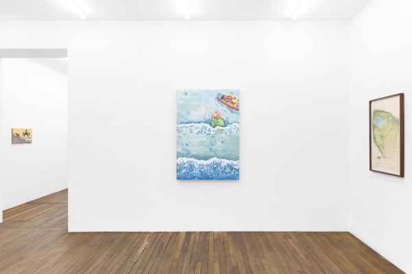 Exhibition view: Valentin Rilliet, The Dream Synopsis, Galerie Peter Kilchmann, Paris, 2025. Photo: Hafid Lhachmi.