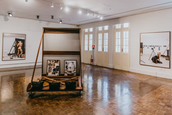 Installation views: Paul Mpagi Sepuya, The Dilation of the Pupils, Espaço Força e Luz, 14th Mercosul Biennial, Porto Alegre, Brazil, 2025. Photo: Thiele Elissa