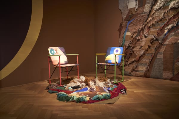 Exhibition views: Christoph Hefti, Do Stuff! Textile Creations in New Dimensions, Gewerbemuseum, Winterthur, Switzerland, 2025. Photos: Hans Schürmann