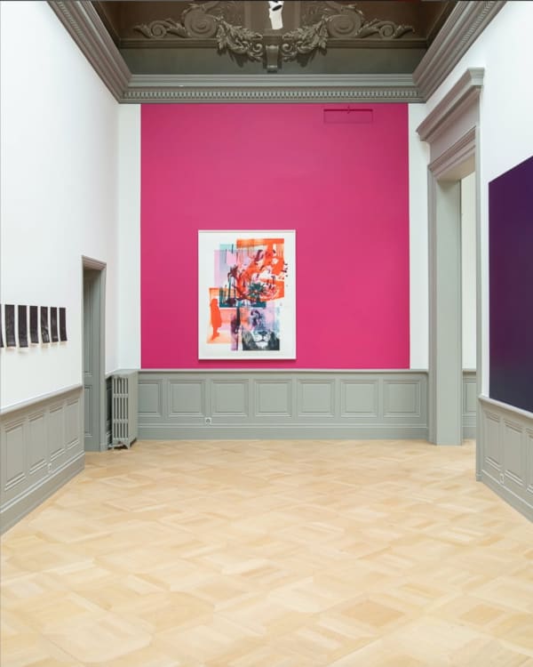 Installation view, Shirana Shahbazi, Société des Arts, Geneva, Switzerland, 2025 Photo credit: Greg Clément