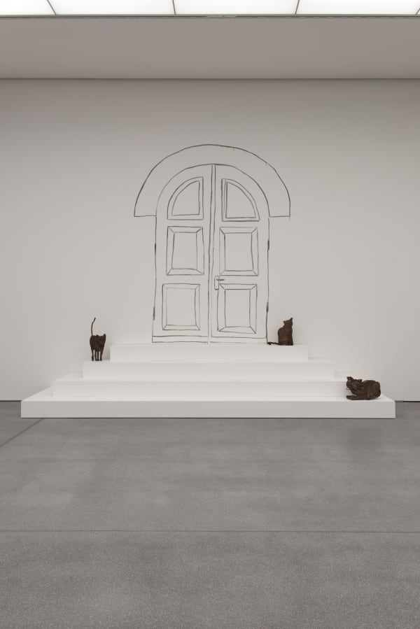 Installation view, Zilla Leutenegger: Espèces d'espaces, Bündner Kunstmuseum Chur, Chur, Switzerand, 2021