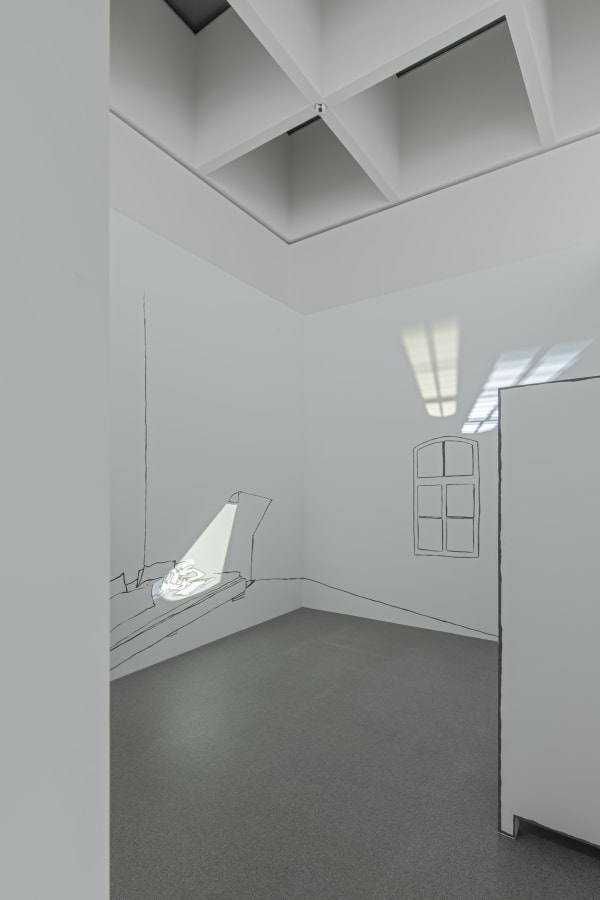 Installation view, Zilla Leutenegger: Ring My Bell, Pinakothek der Moderne, Munich, Germany, 2015