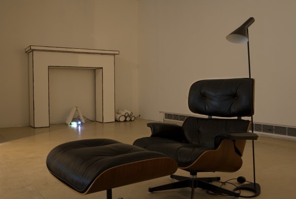 Installation view, Zilla Leutenegger: Meet me in the Library (9 P.M.), CCA Center for Contemporary Art, Tel-Aviv, Israël, 2007