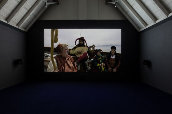 Installation view, Javier Telléz: Das Narrenschiff, Kunstmuseum Thurgau, Kartause Ittingen, Warth, Switzerland, 2022-2023