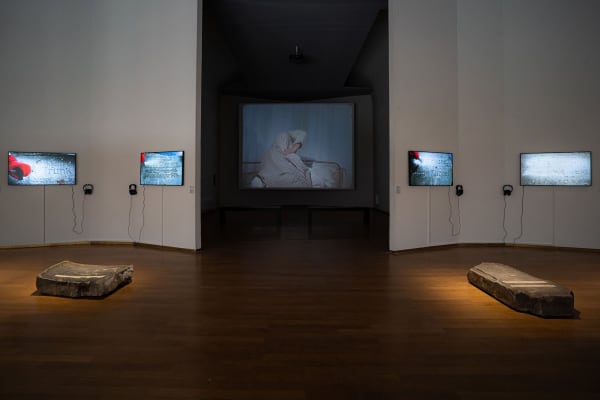 Installation view, Artur Zmijewski: When Fear Eats the Soul, PAC Padiglione d'Arte Contemporanea, Milan, Italy, 2022