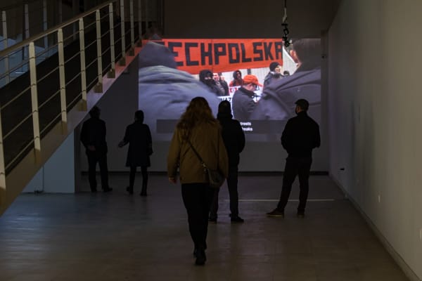 Installation view, Artur Zmijewski: Democracies / Realism, MOCA Museum of Contemporary Art Skopje, Skopje, Macedonia, 2020-2021