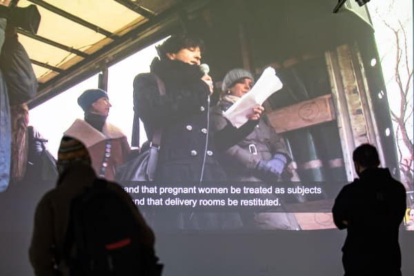 Installation view, Artur Zmijewski: Democracies / Realism, MOCA Museum of Contemporary Art Skopje, Skopje, Macedonia, 2020-2021