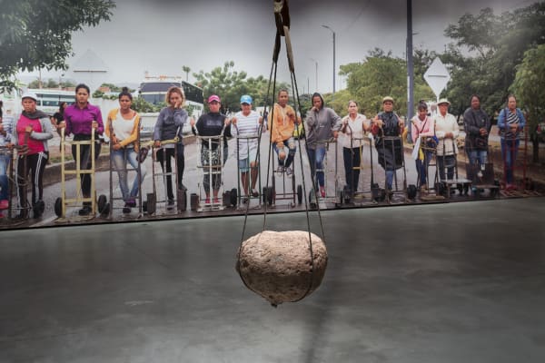 Installation view, Teresa Margolles: The Stone, Es Baluard, Palma de Mallorca, Spain, 2021