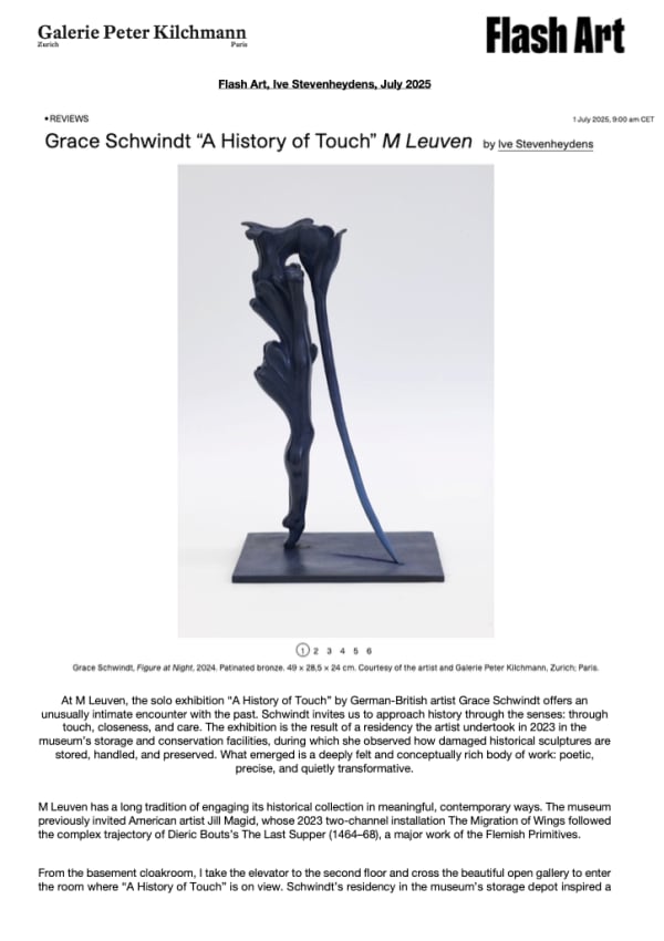 Grace Schwindt in Flash Art