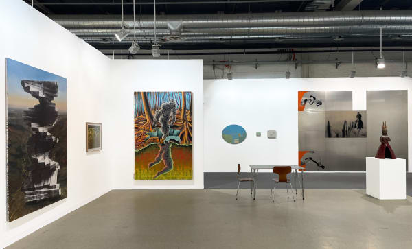 Installation view, Galerie Peter Kilchmann: Booth J10, Art Basel: Galleries Sector, Basel, Switzerland, 2023