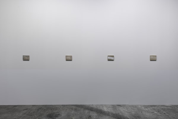 Francis Alÿs, Border Barriers Typology: Cases #1 to #23 (2019-2021), Installation view, Art Basel, 2022, Photo: Sebastian Schaub