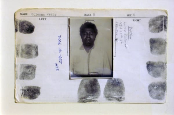Anonymous, American police archive records - original photocard, 1972