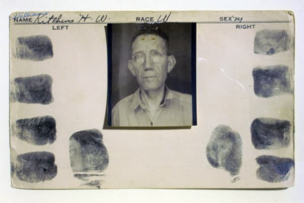 Anonymous, American police archive records - original photocard, 1948
