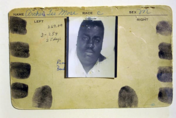 Anonymous, American police archive records - original photocard, 1965