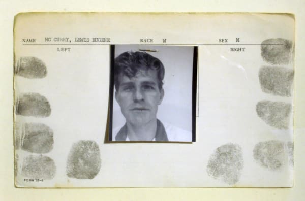 Anonymous, American police archive records - original photocard, 1967
