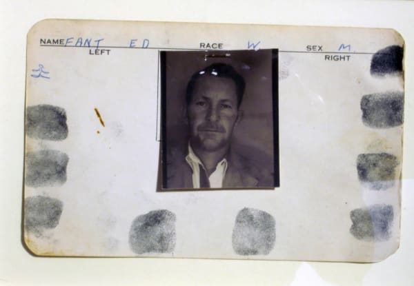 Anonymous, American police archive records - original photocard, 1957