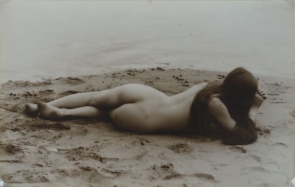 Anonymous, Female nude, back view, circa 1895