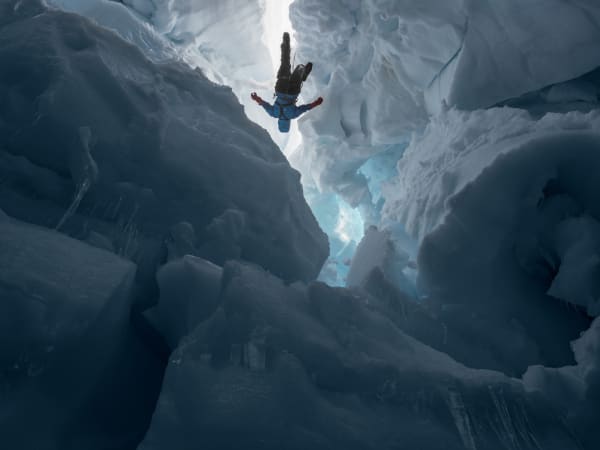 Lucas Foglia, Kenzie inside a Melting Glacier, Juneau Icefield Research Program, Alaska
