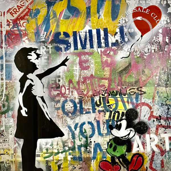Mr. Brainwash - Mickey and Minnie - Love is in the Air, 2022