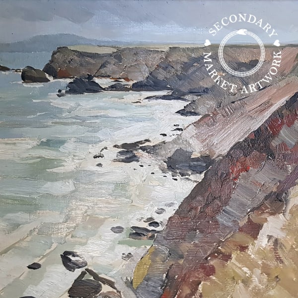 Kenneth Gribble - Cliffs and Sea, 1976