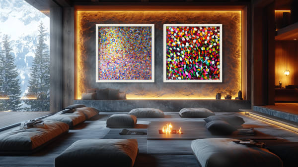 Orna Schneerson Pascal left to right: Symphony of Shapes | Brilliance