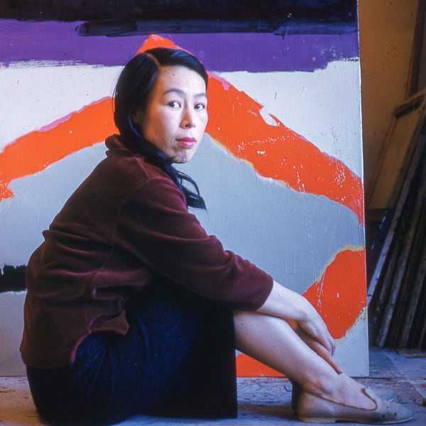 Teruko Yokoi in her New York Studio at The Hotel Chelsea, 1959. Photo Courtesy of the Estate of Teruko Yokoi.