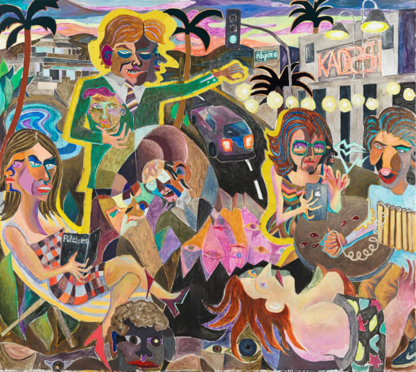 02 Armin Boehm Die Offenen Augen Der Toten 2016 2017 Oil And Fabrics On Canvas 210 X 235 Cm Choi Choi Gallery