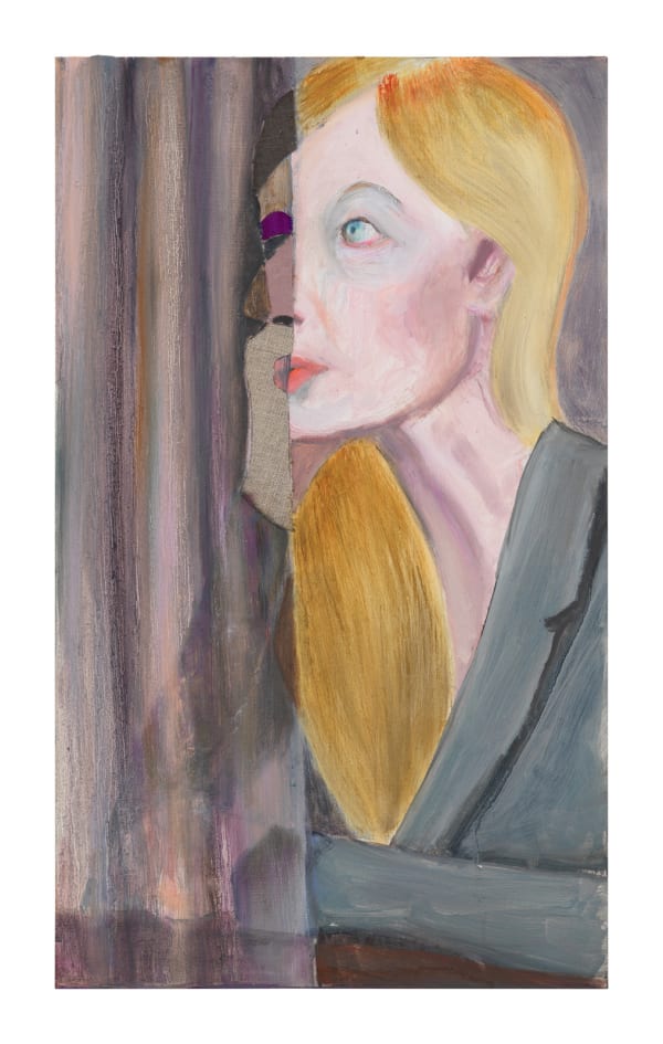 22 Armin Boehm Lara 2018 2022 Oil And Fabrics On Wood 54 X 32 Cm Choi Choi Gallery