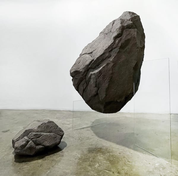 Taesoo Lee Stone Composition 006 2019 Mixed Media Eps Poly Urea Paint On Stone Coat Glass 150 X 90 X 160 Cm