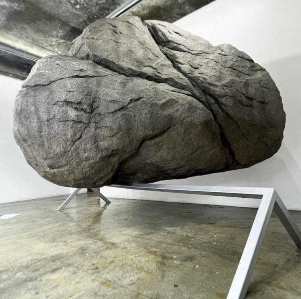 Taesoo Lee Stone Composition 022 2022 Mixed Media Eps Poly Urea Paint On Stone Coat 260 X 160 X 170 Cm Cropped