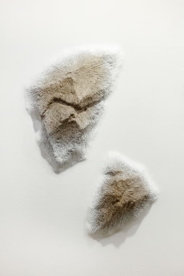 Taesoo Lee Throwing Stone 011 Upper Left 2022 Mixed Media 43 X 53 5 X 13 Cm Throwing Stone 015 Lower Right 32 X 37 X 10 Cm