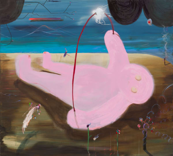 02 Philip Gr Zinger Dreaming Of A New Dawn 2016 Oil Acrylic Spray Paint On Canvas 180 200 Cm