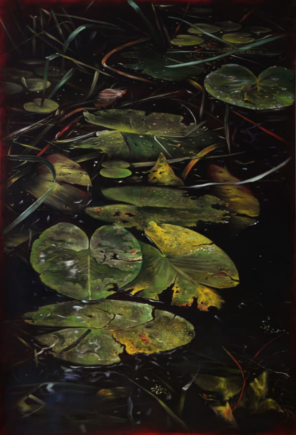 Helena Parada Kim 03 Pond Lilies Right Panel 2018 Oil On Linen 220 X 150 Cm