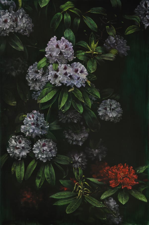 Helena Parada Kim Rhododrendron 2019 Oil On Linen 180 X 120 Cm