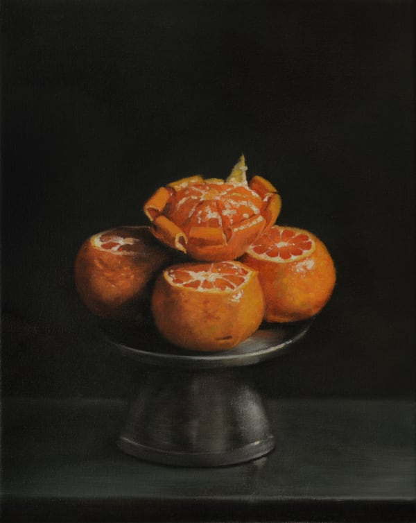 Helena Parada Kim Tangerines 2019 Oil On Linen 50 X 40 Cm